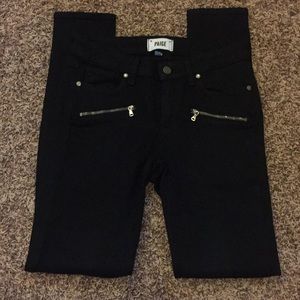 NWOT Black Paige Indio Zip